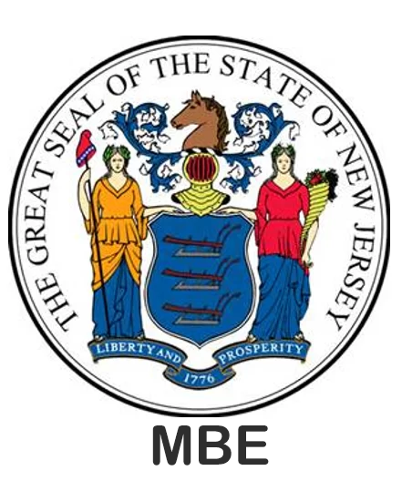 New Jersey certified MBE badge